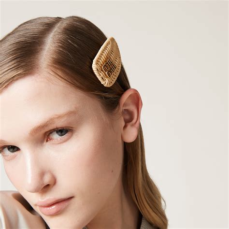 miu miu tie|miu hair clips.